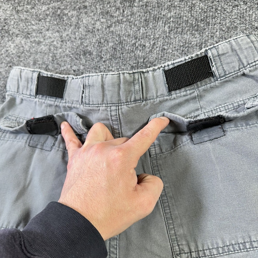 Vintage Billabong Military Cargo Pants 28x30 Gray OG 107 Utility Wide Baggy 90's - Picture 14 of 16